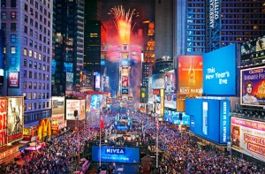 Times Square this New Year's eve will be eco-friendly.