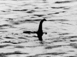 The Loch Ness Monster in a candid shot